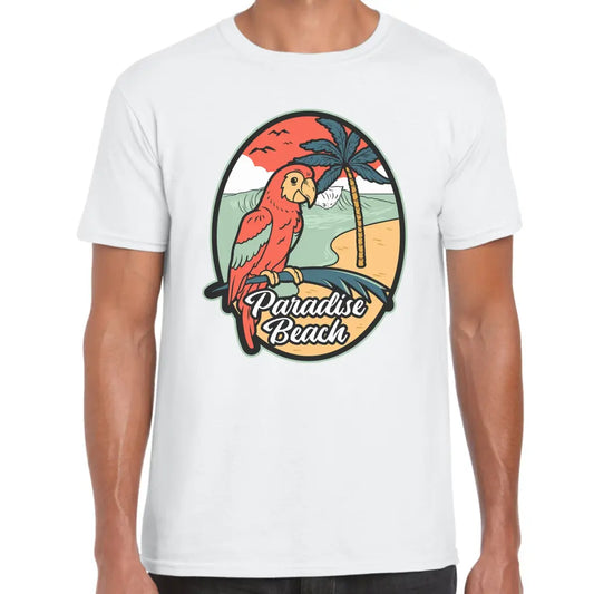 Paradise Beach Parrot T-Shirt - Tshirtpark.com