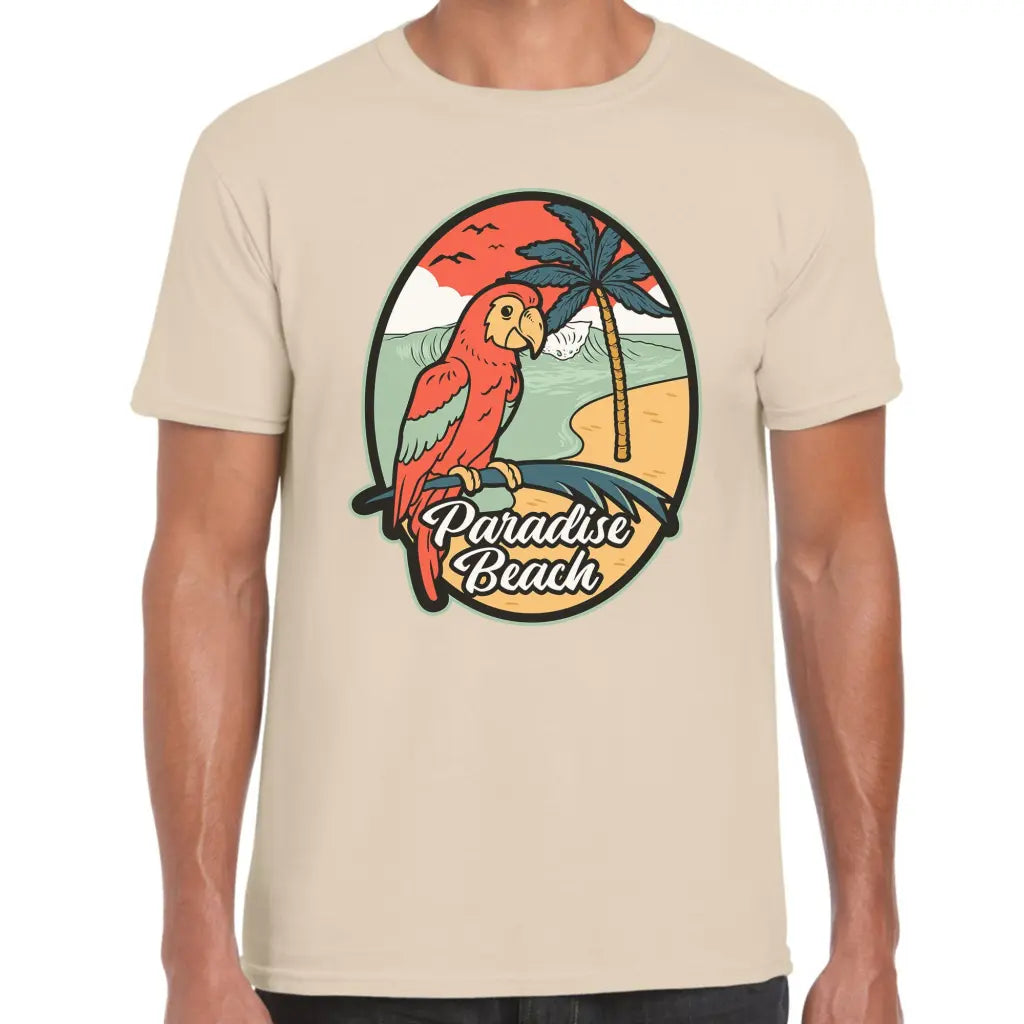 Paradise Beach Parrot T-Shirt - Tshirtpark.com