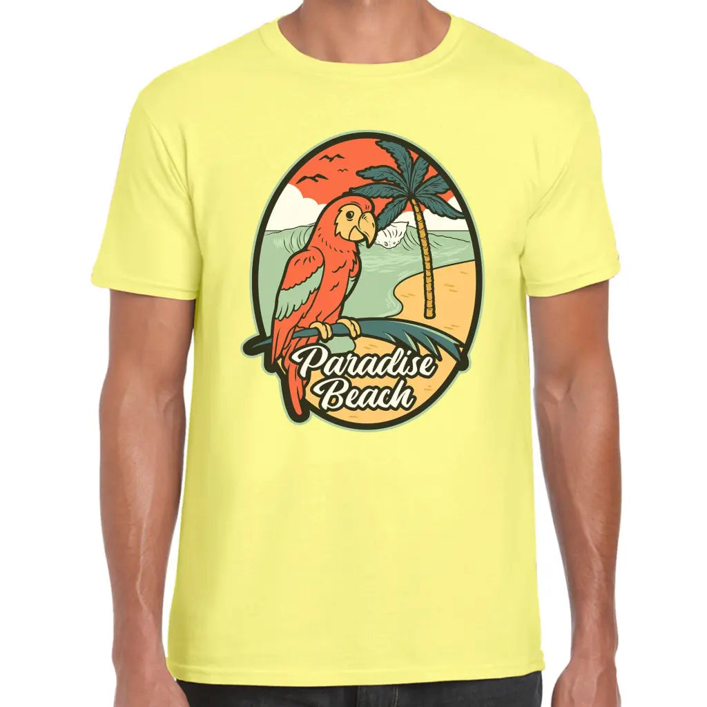 Paradise Beach Parrot T-Shirt - Tshirtpark.com