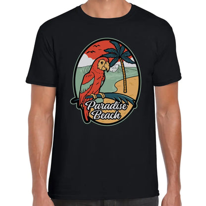 Paradise Beach Parrot T-Shirt - Tshirtpark.com