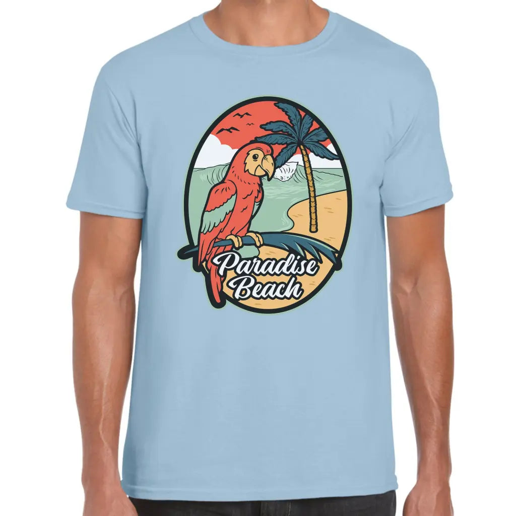 Paradise Beach Parrot T-Shirt - Tshirtpark.com