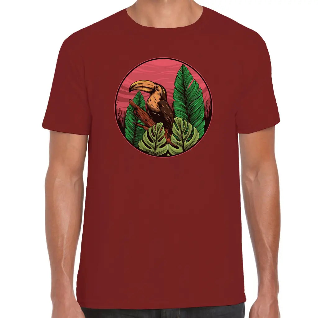 Parrot Circle Jungle T-Shirt - Tshirtpark.com