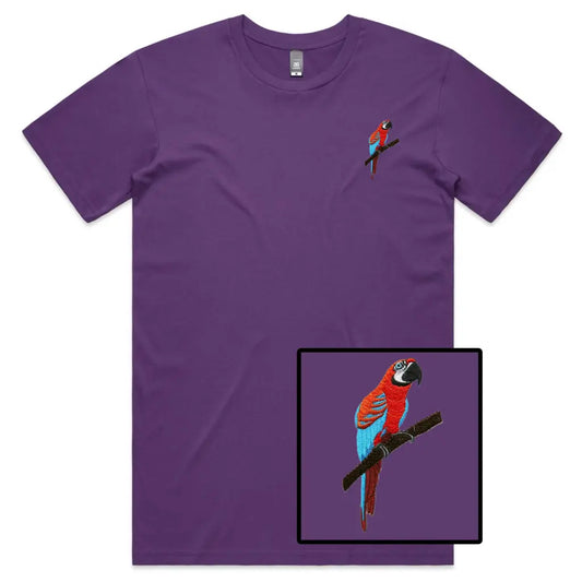 Parrot Embroidered T-Shirt - Tshirtpark.com