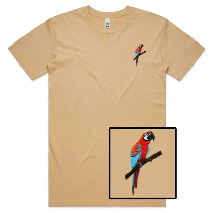 Parrot Embroidered T-Shirt - Tshirtpark.com