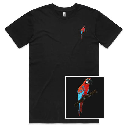 Parrot Embroidered T-Shirt - Tshirtpark.com