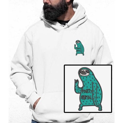Party Animal Embroidered Colour Hoodie - Tshirtpark.com