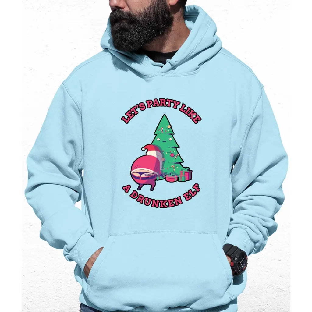 Party Like A Drunken Elf Colour Hoodie - Tshirtpark.com