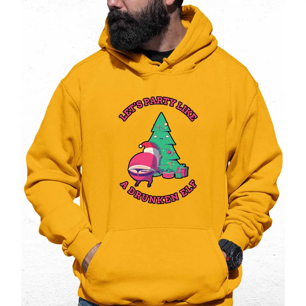 Party Like A Drunken Elf Colour Hoodie - Tshirtpark.com