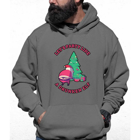 Party Like A Drunken Elf Colour Hoodie - Tshirtpark.com