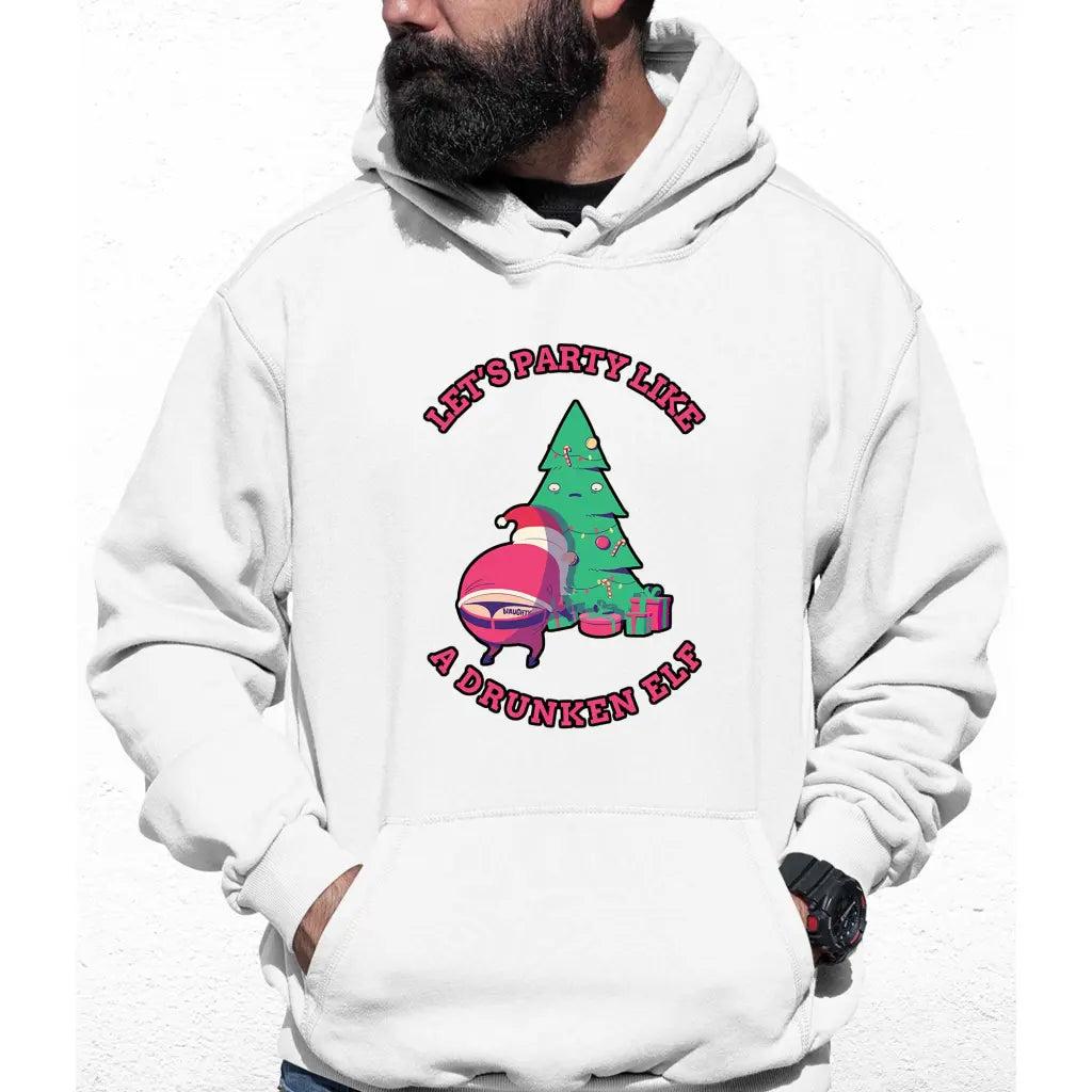 Party Like A Drunken Elf Colour Hoodie - Tshirtpark.com