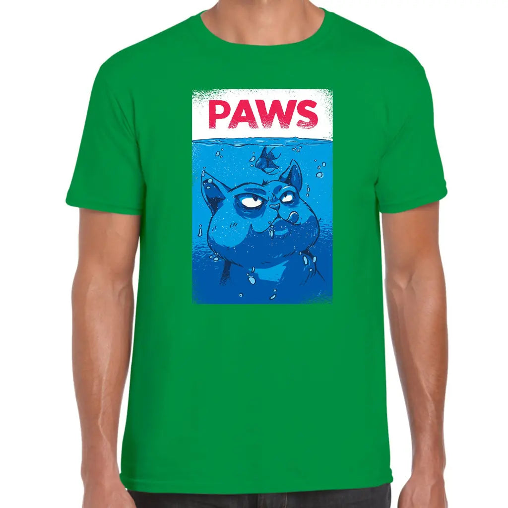 Paws Cartoon Cat T-Shirt - Tshirtpark.com