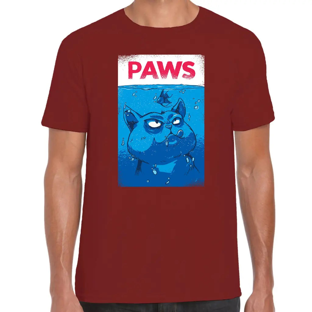 Paws Cartoon Cat T-Shirt - Tshirtpark.com