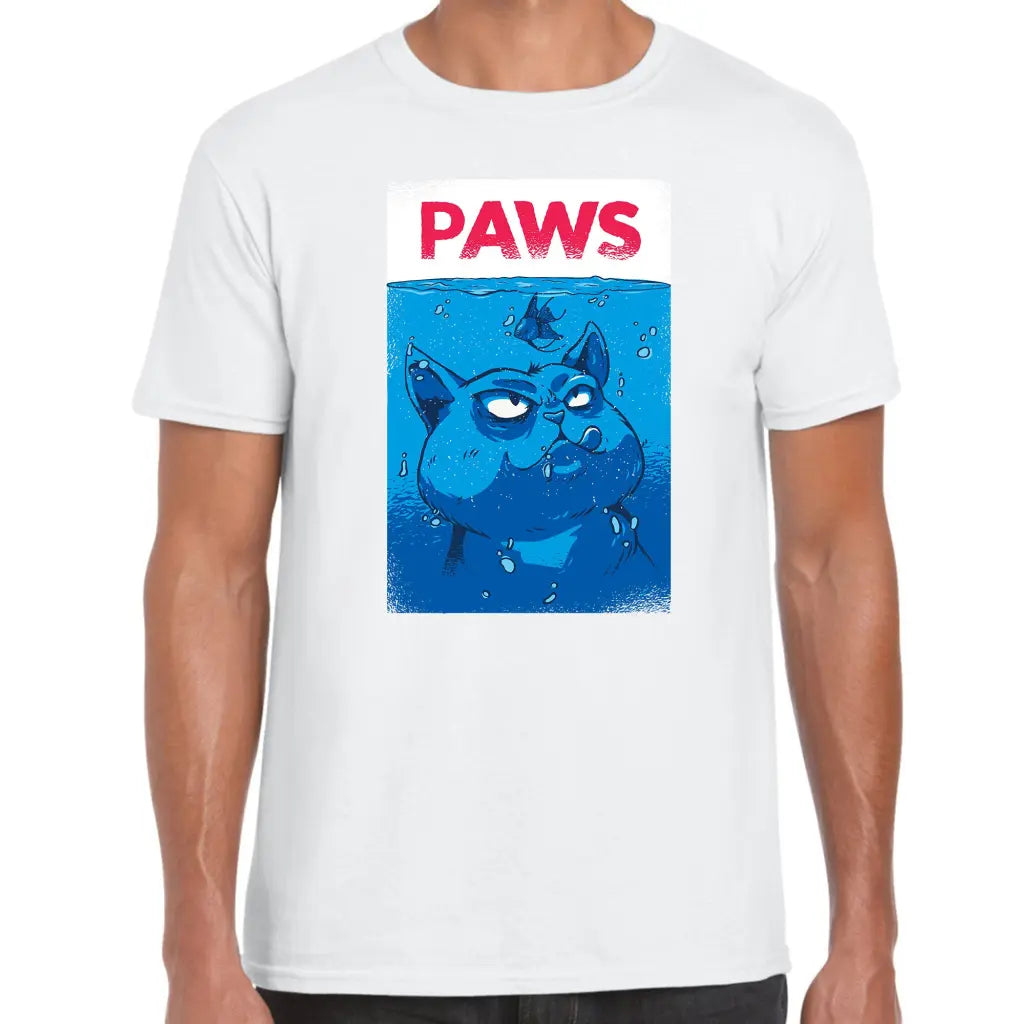 Paws Cartoon Cat T-Shirt - Tshirtpark.com