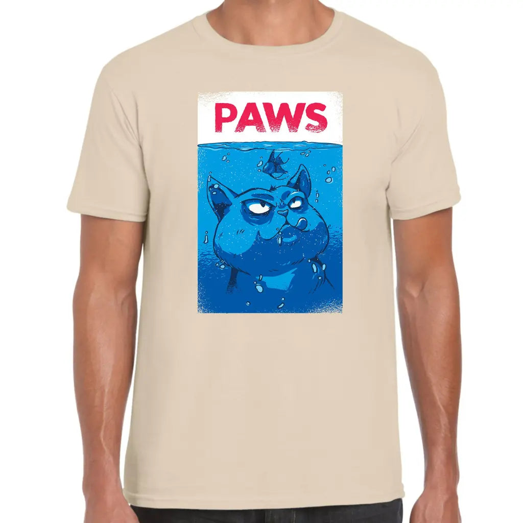 Paws Cartoon Cat T-Shirt - Tshirtpark.com