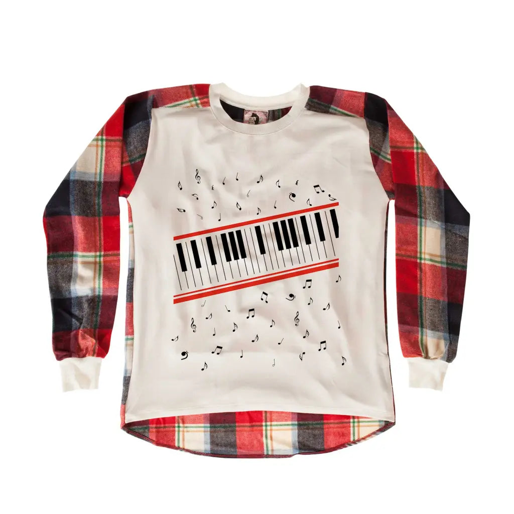 Piano Chequered SweatShirt - Tshirtpark.com