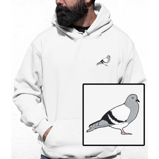 Pigeon Embroidered Colour Hoodie - Tshirtpark.com