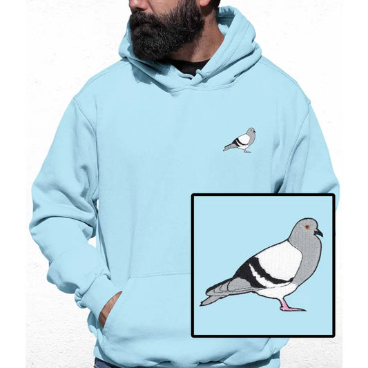 Pigeon Embroidered Colour Hoodie - Tshirtpark.com