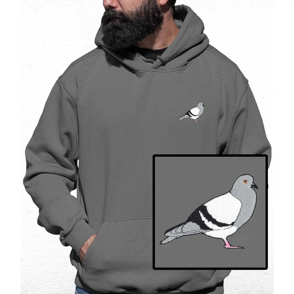 Pigeon Embroidered Colour Hoodie - Tshirtpark.com