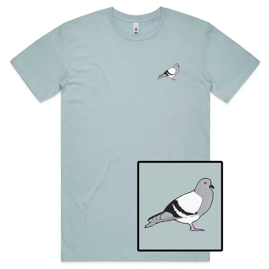 Pigeon Embroidered T-Shirt - Tshirtpark.com