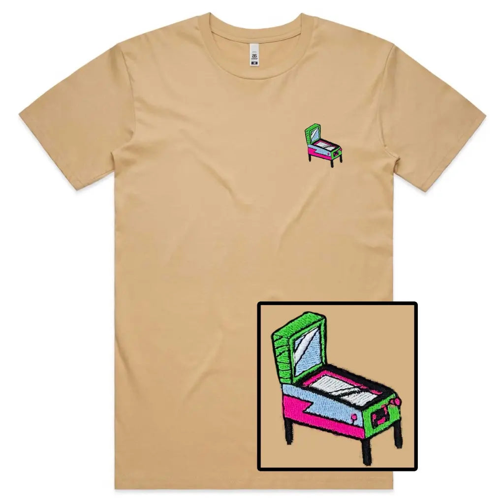 Pinball Embroidered T-Shirt - Tshirtpark.com