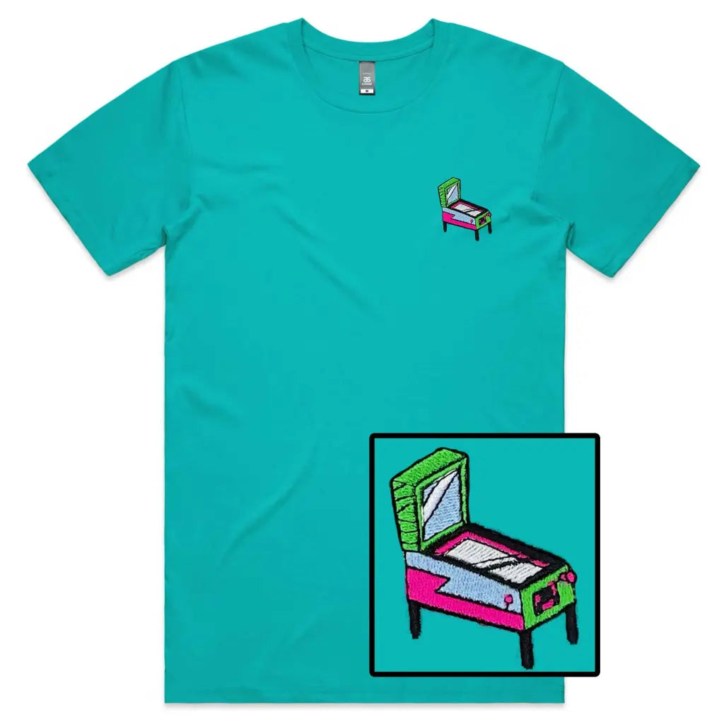 Pinball Embroidered T-Shirt - Tshirtpark.com