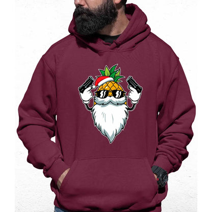 Pineapple Santa Colour Hoodie - Tshirtpark.com