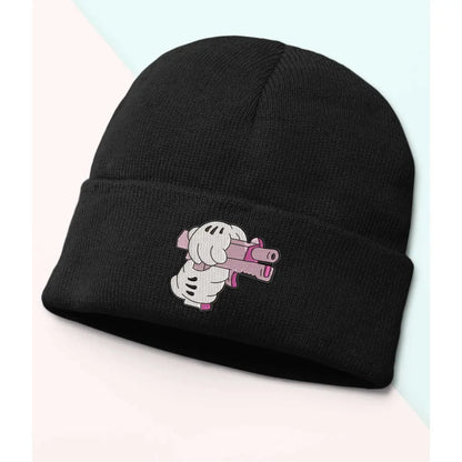 Pink Gun Beanie - Tshirtpark.com