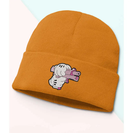 Pink Gun Beanie - Tshirtpark.com