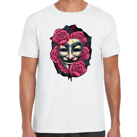 Pink Rose Mask T-Shirt - Tshirtpark.com