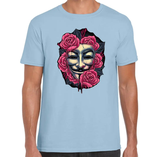 Pink Rose Mask T-Shirt - Tshirtpark.com