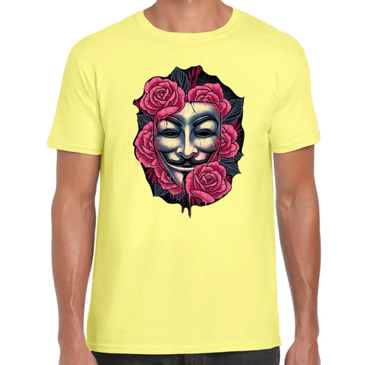 Pink Rose Mask T-Shirt - Tshirtpark.com