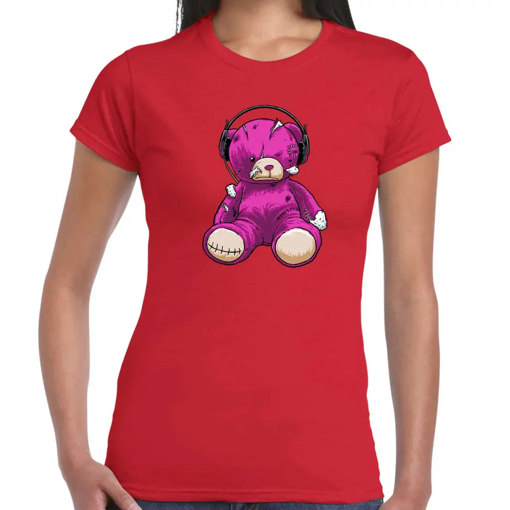 Pink Teddy Bear Ladies T-shirt - Tshirtpark.com