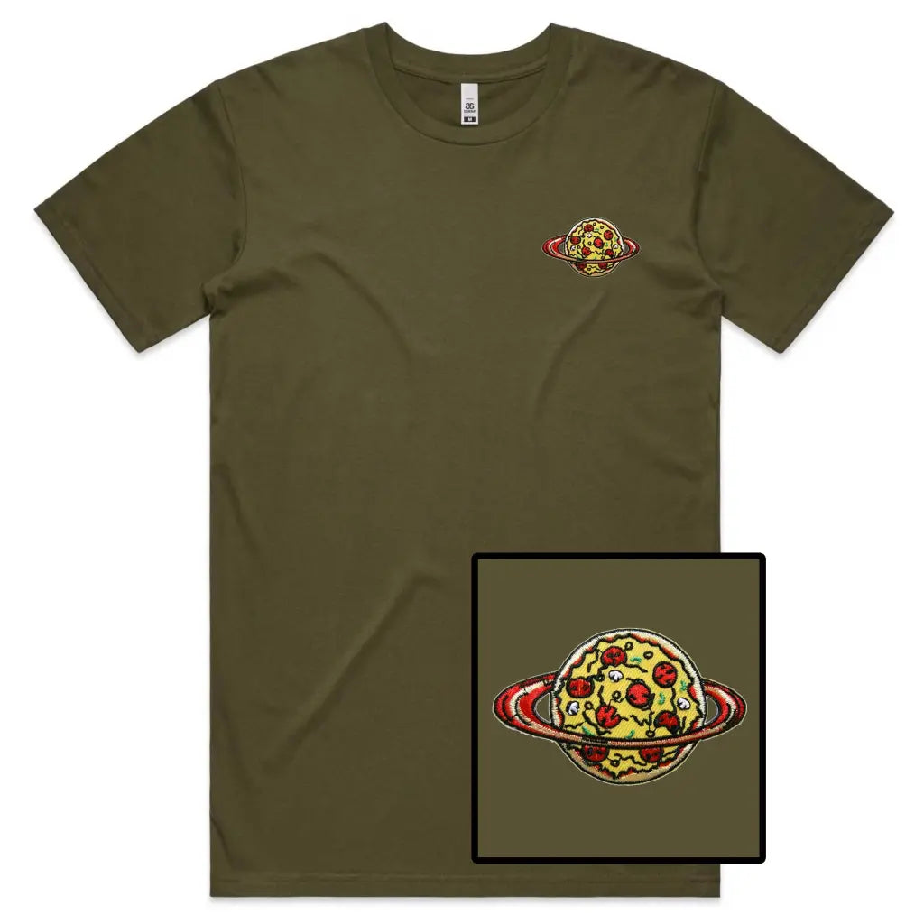 Pizza World Embroidered T-Shirt - Tshirtpark.com