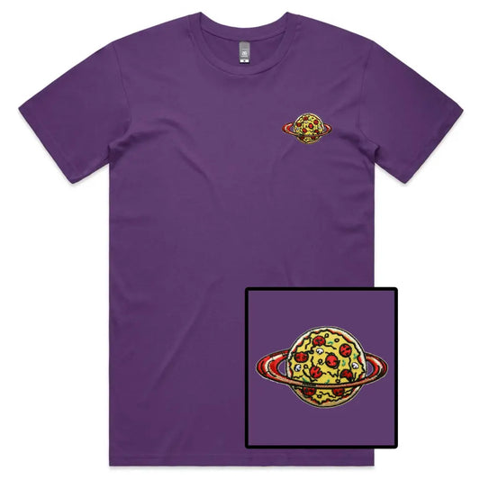 Pizza World Embroidered T-Shirt - Tshirtpark.com