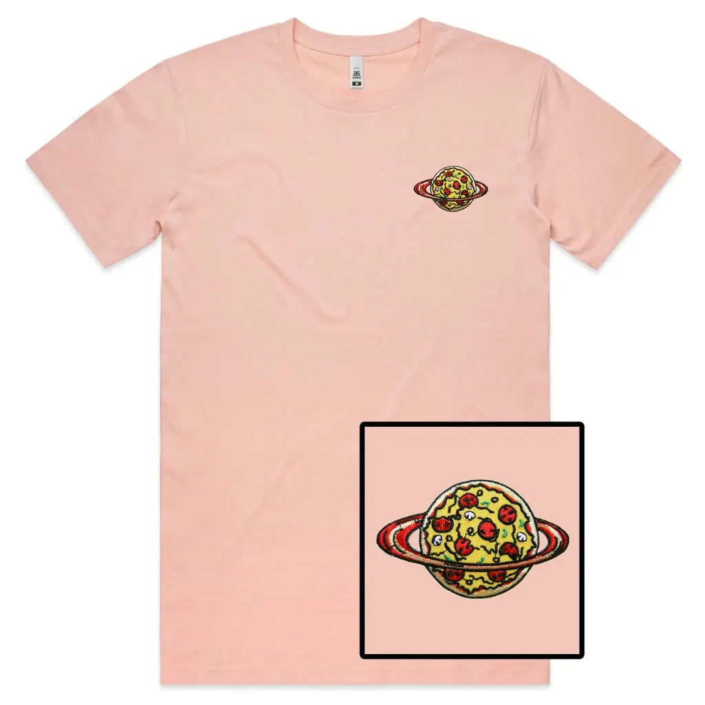 Pizza World Embroidered T-Shirt - Tshirtpark.com