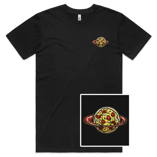 Pizza World Embroidered T-Shirt - Tshirtpark.com