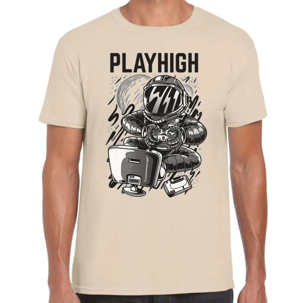 Play High Astronaut T-Shirt - Tshirtpark.com
