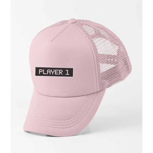 Player 1 Slogan Trucker Cap - Tshirtpark.com