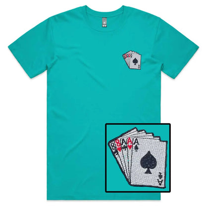 Poker Embroidered T-Shirt - Tshirtpark.com