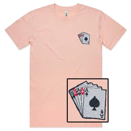 Poker Embroidered T-Shirt - Tshirtpark.com