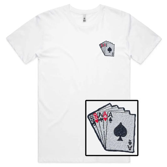 Poker Embroidered T-Shirt - Tshirtpark.com