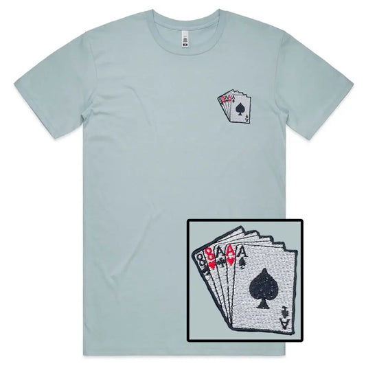 Poker Embroidered T-Shirt - Tshirtpark.com