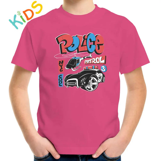 Police Car Kids T-shirt - Tshirtpark.com