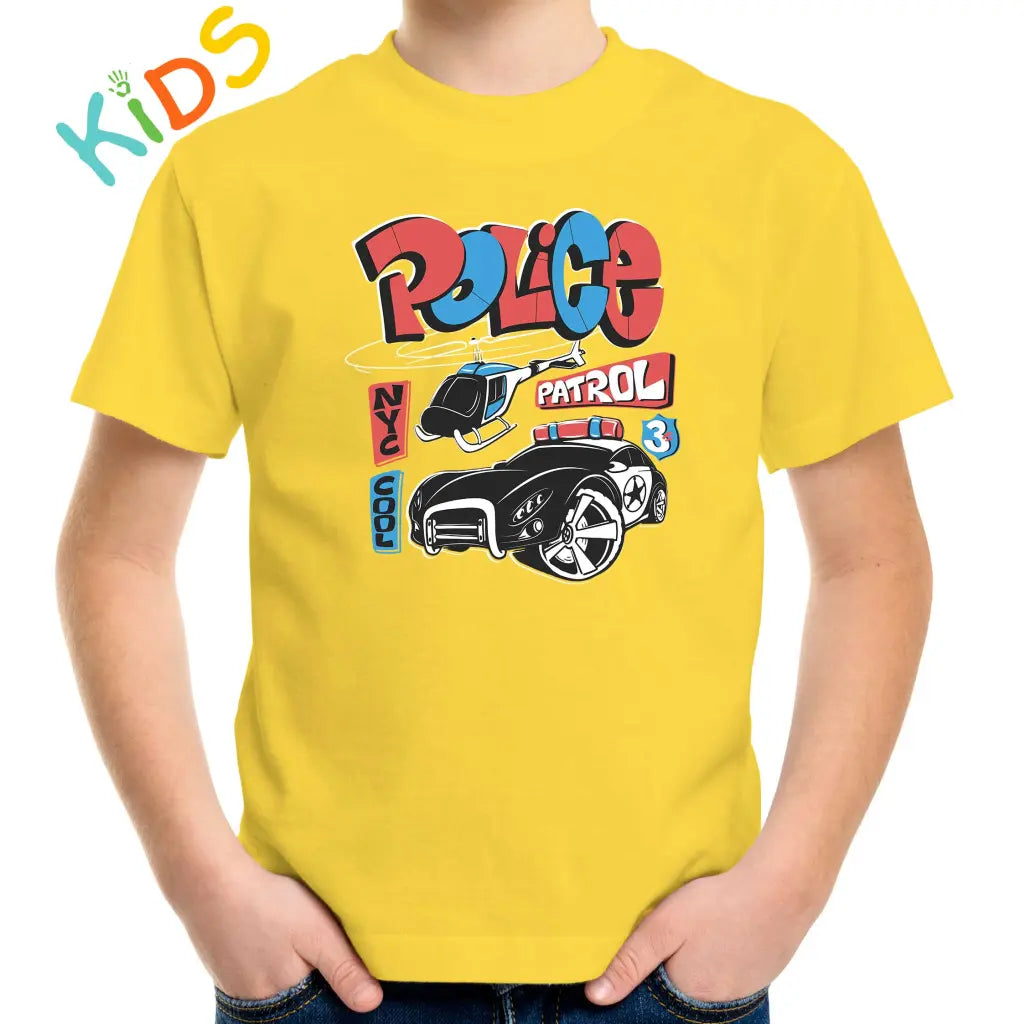 Police Car Kids T-shirt - Tshirtpark.com