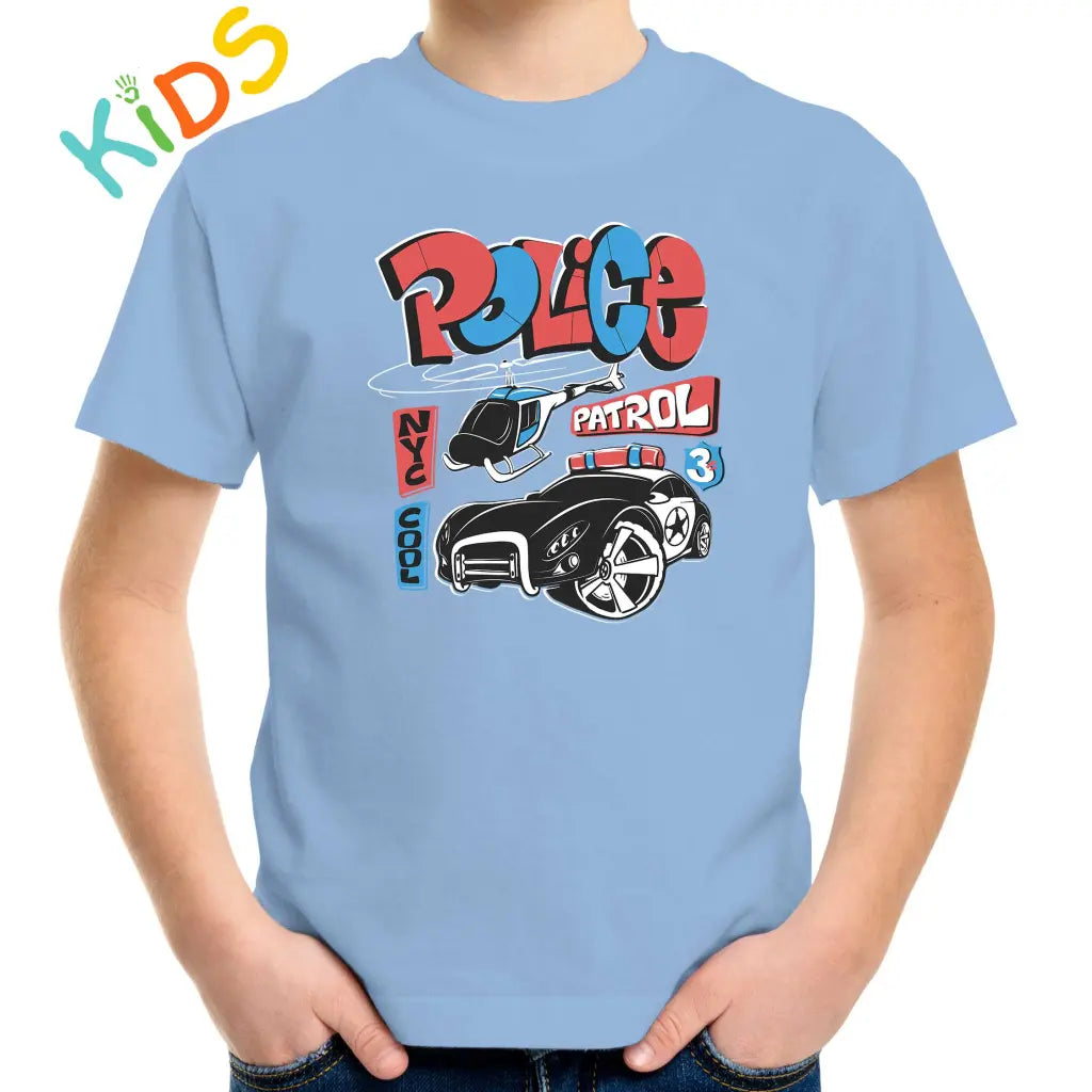 Police Car Kids T-shirt - Tshirtpark.com