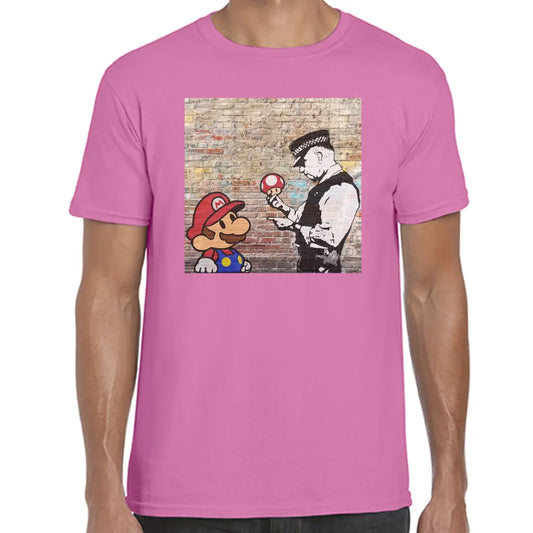 Police Mushroom Banksy T-Shirt - Tshirtpark.com