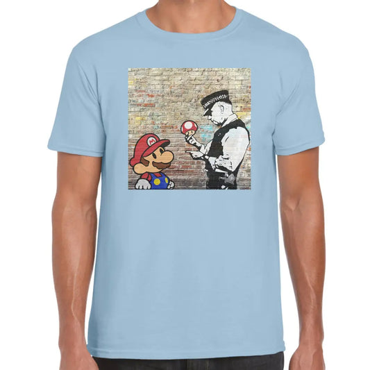 Police Mushroom Banksy T-Shirt - Tshirtpark.com