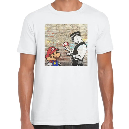 Police Mushroom Banksy T-Shirt - Tshirtpark.com