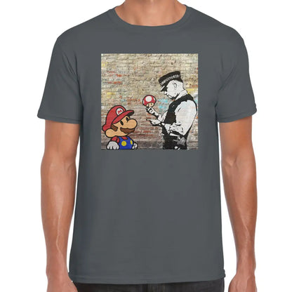 Police Mushroom Banksy T-Shirt - Tshirtpark.com