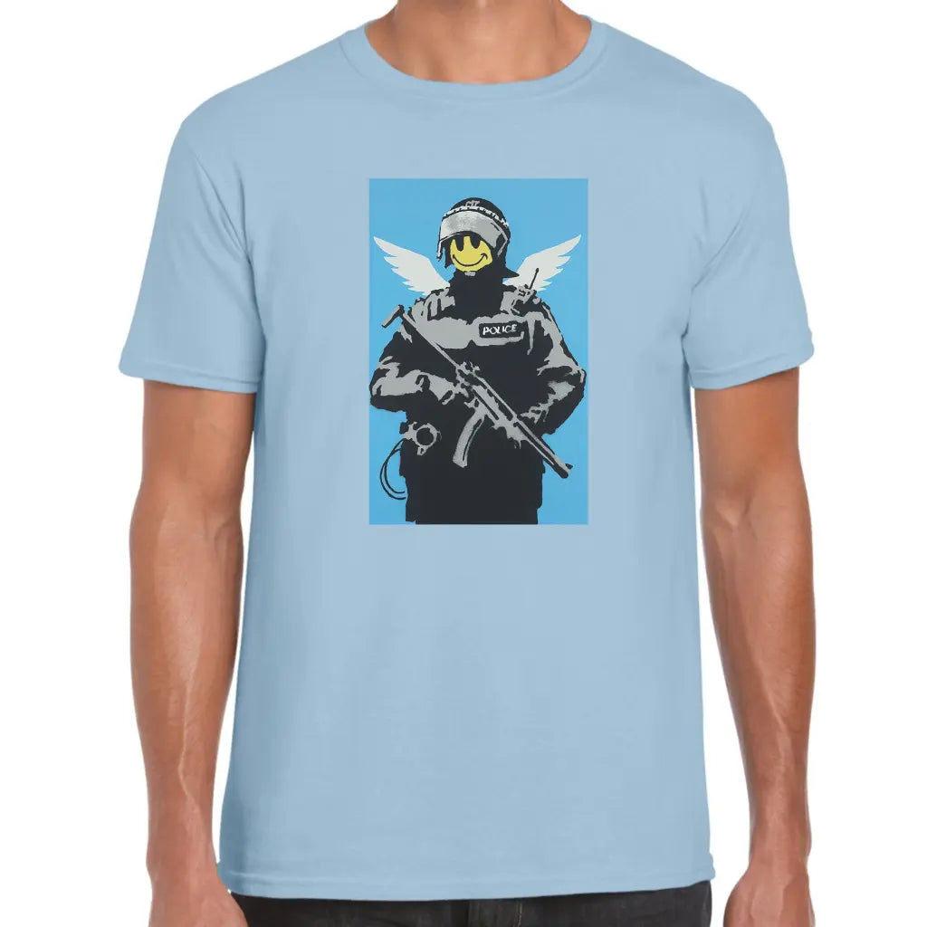 Policeman Smile Banksy T-Shirt - Tshirtpark.com